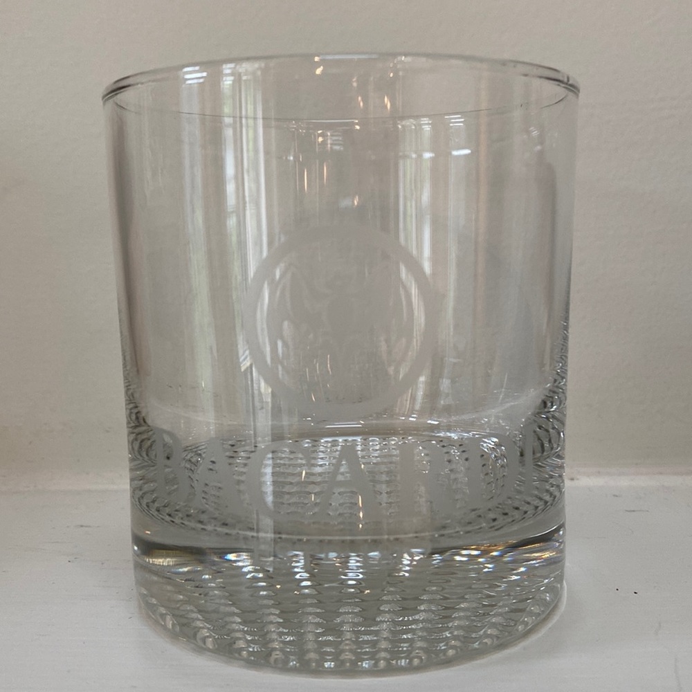 Vintage Bacardi glass